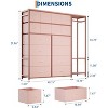 Clothes Rack with 16 Fabric Drawers and 2 Storage Shelves -  Heavy Duty Garment Rack, Freestanding Wardrobe Clothing Rack for Hanging Clothes - 3 of 4