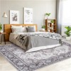 Fulvari Area Rug Vintage Rug Washable Indoor Medallion Rugs Low Pile Distressed Floor Carpet Retro Accent Rug for Living Room - 2 of 4