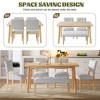 6 Piece Dining Table Set with Bench and Upholstered Chairs, Rectangular Wood Table Set for 6, Kitchen & Dining Room Furniture, Easy Assembly - 2 of 4