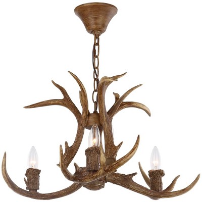 Makani Brown Resin Antler Mini Chandelier