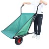 Collapsible Wheelbarrow 176 lbs Folding Yard Garden Wheelbarrow Foldable Lightweight Gardening Heavy Duty Oxford Cloth Green Lawn Cart for Grass - 2 of 4