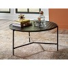 Doraley Coffee Table Black/Gray/Brown/Beige - Signature Design by Ashley: Honeycomb Top, Glazed Metal Base - 2 of 4