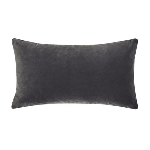 Jennifer Taylor Home Plume 22 Feather Down Lumbar Throw Pillow Storm Gray