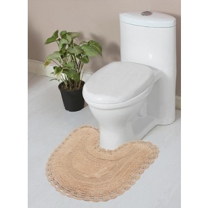 Hampton Crochet Collection Cotton Reversible Tufted Bath Rug - Home Weavers - 1 of 4
