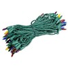 Novelty Lights RetroGlo LED Mini Lights Connectable 50 Light Green Wire 25 Feet Long - 4 of 4