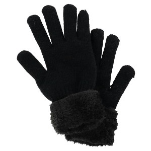 UCQKLI Winter Gloves For Women Chenille, Womens Gloves For Cold Weather Warm Fleece Lined With Touchscreen Fingers, Gloves For Women With Knit Elastic Cuff(Beige