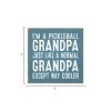 Slickblue Pickleball Grandpa Wood Sign – Funny 7x7 Rustic Wall Décor – Cooler Than Normal Grandpa, Color Options - 3 of 3