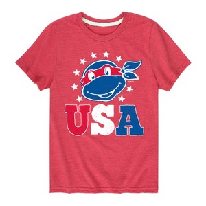 Boys' - Teenage Mutant Ninja Turtles - USA Raphael Short Sleeve Graphic T-Shirt - 1 of 4