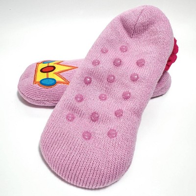 Super Mario Peach Slipper Socks