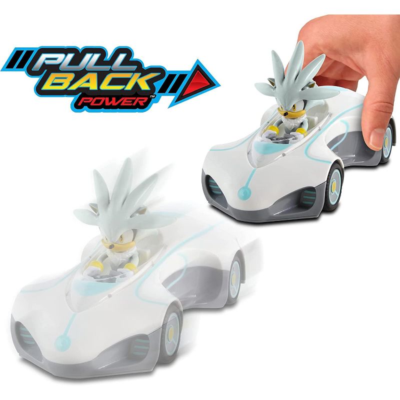 Nkok Sonic the Hedgehog Silver Pull Back Racer, 2 of 5