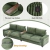 KWPZQEB 133" Modern Sofa Couch, 4-Seater Couch W/Deep Seat and Wide Armrest, Side Pockets, USB Port, Hidden Storage Arms for Living Room, Office - 4 of 4