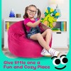 Itopfox Memory Foam Bean Bag Chair with Removable Washable Cover, Soft and Comfortable for Playroom, Living Room, Bedroom - 3 of 4