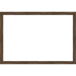 Amanti Art Regis Barnwood Mocha Narrow Framed Dry Erase Magnetic Board - 1 of 4