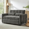 NicBex 52.8" Pull Out Sofa Bed,Modern Adjsutable Backrest Loveseat Sofa with 3 USB Ports & 2 Lumbar Pillowsm,Small Couch for Living Room - 2 of 4