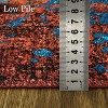 2'x6' Large Modern Abstract Rug, Machine Washable, Non-Slip, Stain Resistant, Ideal for Living Room, Dining, Office, Bedroom, Blue/Red - 3 of 4