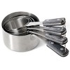 Oster Blakeley 4 Piece Stainless Steel Measuring Cup Set in Dark Gray with Wood Handles - 2 of 4