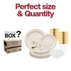 Smarty Had A Party Ivory with Gold Vintage Disposable Plastic Tableware Set (60 Settings) - 3 of 4