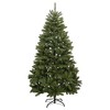 VidaXL Modern Green Christmas Tree, Hinged Artificial Holiday Tree with PVC Tips and Sturdy Stand, Easy Assembly, - 3 of 4