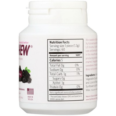 Xylichew Black Licorice Soft Chewing Gum Case Of 4/60 Ct Target