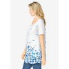 Woman Within Short-Sleeve Pintucked Henley Tunic - 4 of 4