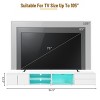 Modern APP Controlled LED TV Stand for TVs Up to 105'',Faux Marble Tabletop Media Console with Tempered Glass Doors - The Pop Home - 3 of 4