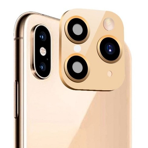 Valor Modified Camera Lens Seconds Change Cover Comatible With Apple Iphone X Iphone Xs Iphone Xs Max Gold Target