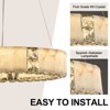 Lariza Modern Round Alabaster Pendant Lights - 3 of 4