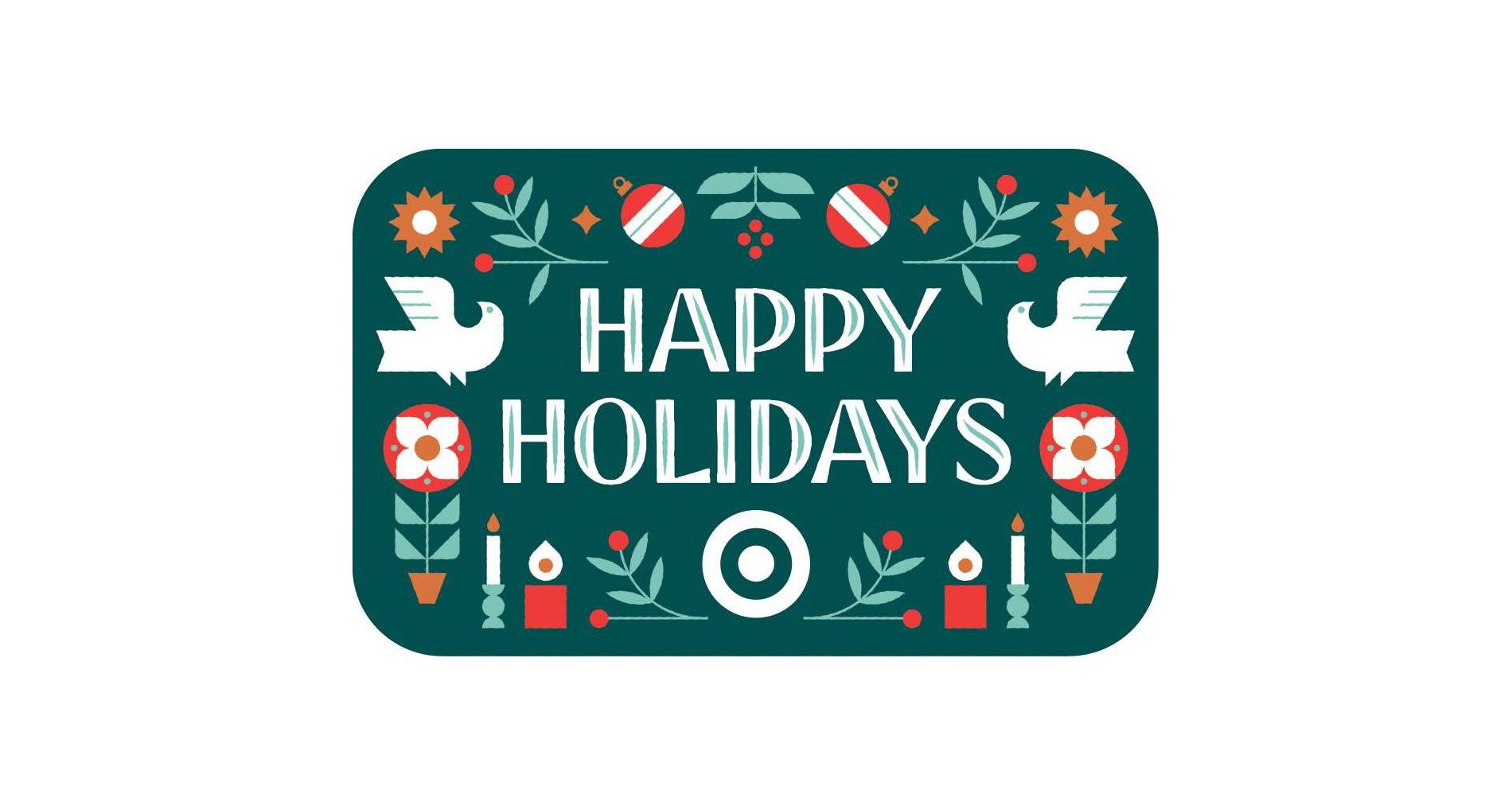 Folksy Happy Holidays Target GiftCard