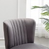APRILSOUL 33.00" Contemporary Velvet Upholstered Accent Chair - 3 of 4