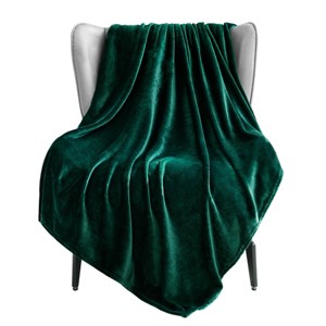 Aoibox Extra Large Fleece Throw Blanket for Couch, Sofa, Super Soft and Warm, Forest Green, All Season Use, Cozy, Plush, Lightweight - 1 of 4