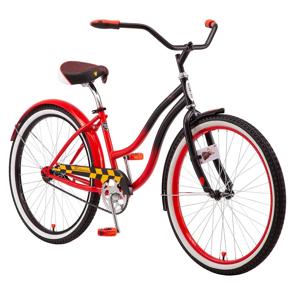 Disney Women's Queen of Hearts 26" Cruiser Bike - Red/Black