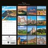 2026 Square Wall Calendar, Tuscany, 16-Month Passport Collection Theme with 180 Reminder Stickers (12x12 In) - 4 of 4