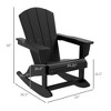 Outdoor Rocking Chair, HDPE Adirondack Porch Rocker Chair for Garden, Patio - 3 of 4
