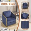 CAVINAS 360 Degree Swivel Chair, Swivel Barrel Chair, Rattan Accent Chair, Single Sofa Chair for Living Room, Leisure Arm Chair - 2 of 4