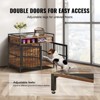 Munora 41" Furniture Style Dog Crate with Storage, Double Door Wooden Dog Cage for Large/Medium Breeds up to 70 lbs, Rustic Brown - 4 of 4