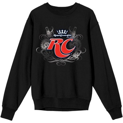 Rc Cola Royal Logo Women's Black Sweatshirt-3xl : Target