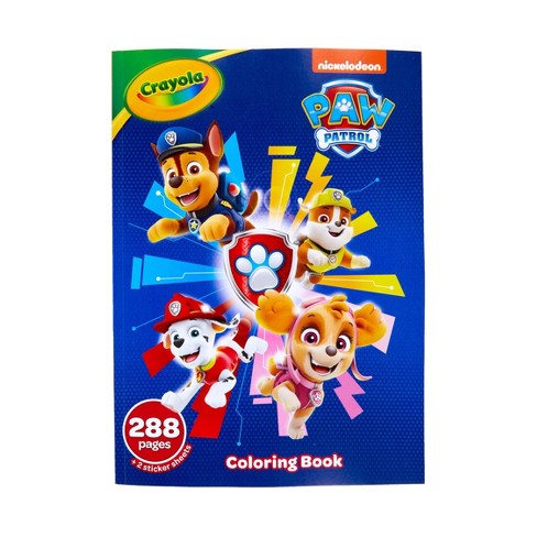 aflevere Inhibere Nonsens Crayola 288pg Paw Patrol Coloring Book With Sticker Sheets : Target