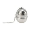 Unique Bargains Tea Infuser Tea Egg Design Infuser Traditional Style Hand Wash Stainless Steel Silver Tone 1Pcs - 3 of 4
