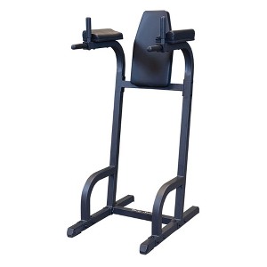 Body Solid Fitness Vertical Knee Raise Dip Exercise Workout Station with Robust Steel Frame for Abdominal and Core Strength Training, Black - 1 of 4