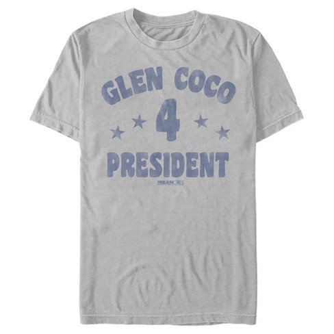 Men\'s Mean Girls Silver : Distressed Coco - Large Glen T-shirt - Target 4 President
