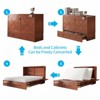 Mjkone Murphy Queen Size Bed Chest with Mattress and Storage - 3 of 4