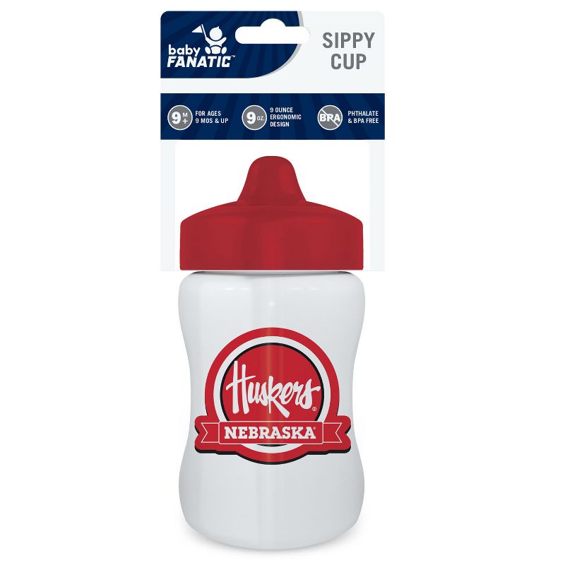 BabyFanatic Toddler and Baby Unisex 9 oz. Sippy Cup NCAA Nebraska Cornhuskers, 3 of 5