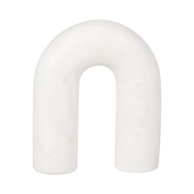 Modern Arch Decorative Object - Solid Marble Accent Piece for Home & Office - Minimalist Shelf, Desk, or Tabletop Decor