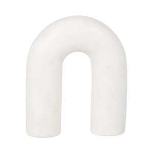 Modern Arch Decorative Object - Solid Marble Accent Piece for Home & Office - Minimalist Shelf, Desk, or Tabletop Decor - 1 of 4