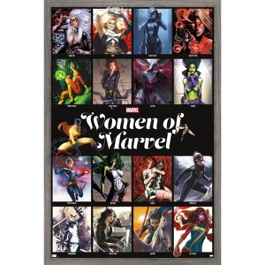 Trends International Marvel - Women of Marvel - Grid Framed Wall Poster Prints - 1 of 4