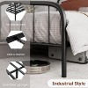 Jojoka Metal Bed Frame with Wood Headboard and Footboard, Heavy Duty Metal Frame with Under Bed Storage, Noise-Free, No Box Spring Needed - 4 of 4