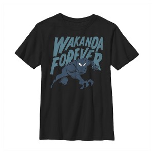Boy's Marvel Black Panther Wakanda Forever T-Shirt - 1 of 4