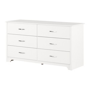 HomeStock 6-Drawer Dresser Pure White Fusion - 1 of 4