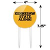 Kennesaw State Owls Alumn Acrylic Cake Topper Party Decoration for Wedding Anniversary Birthday Graduation - 2 of 4