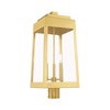 Livex Lighting Oslo 3 - Light Post Light in  Satin Brass - 4 of 4